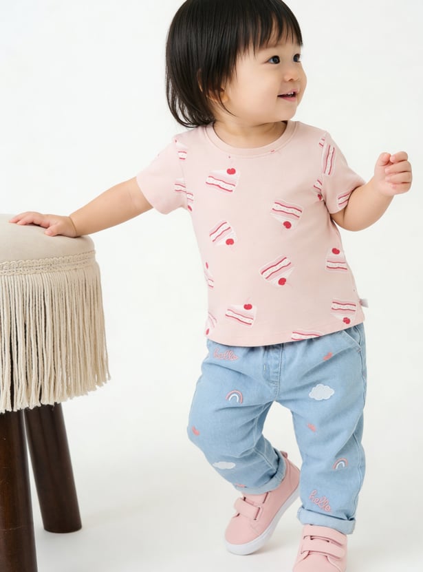 Girls Printed T-shirts - Pack of 3