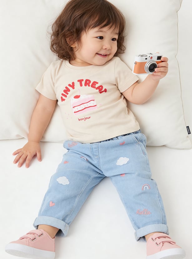 Girls Printed T-shirts - Pack of 3