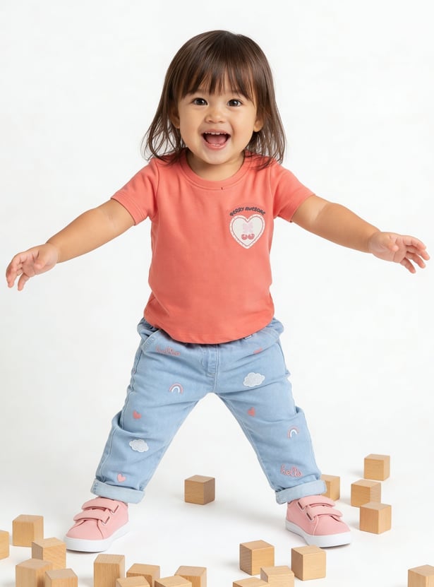 Girls Printed T-shirts - Pack of 3