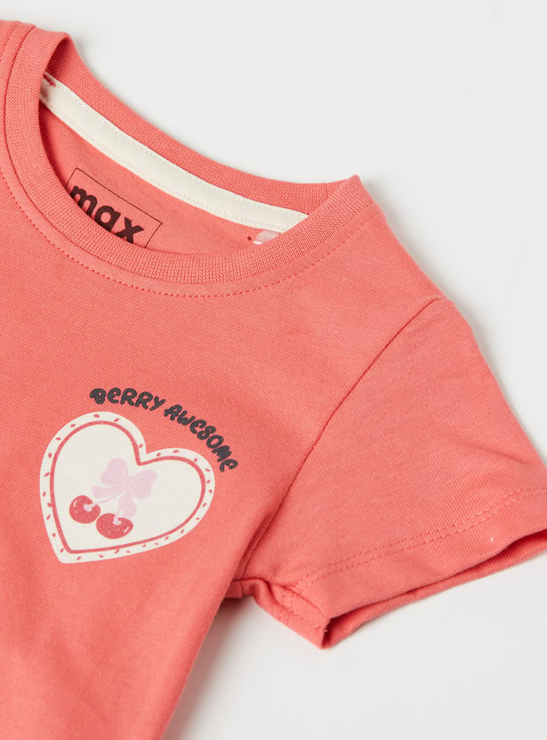 Girls Printed T-shirts - Pack of 3