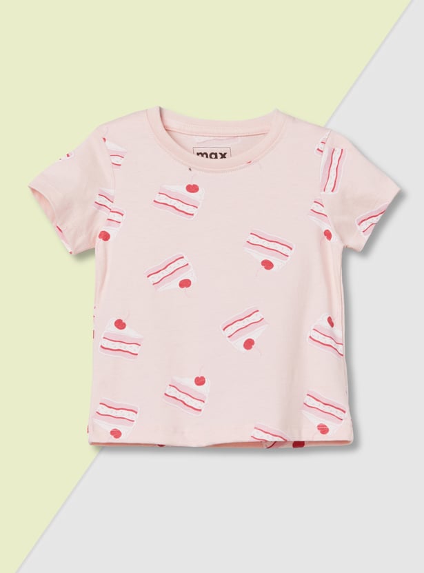 Girls Printed T-shirts - Pack of 3