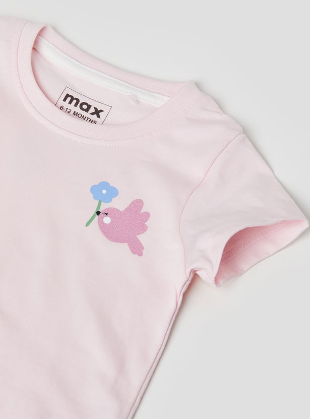 Girls Printed T-shirt - Pack of 3