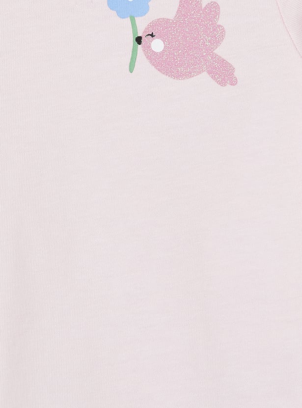Girls Printed T-shirt - Pack of 3