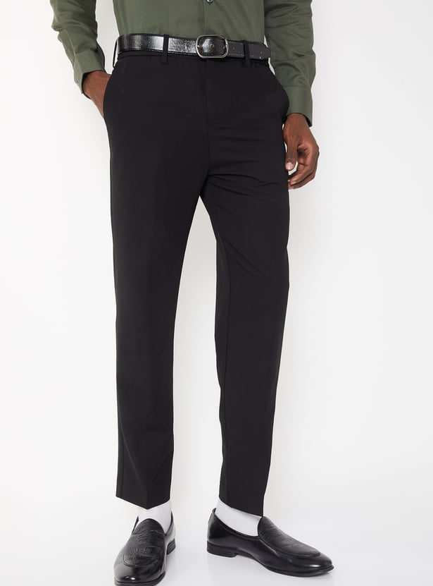 Men Solid Trousers