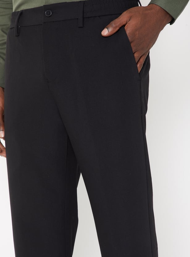 Men Solid Trousers