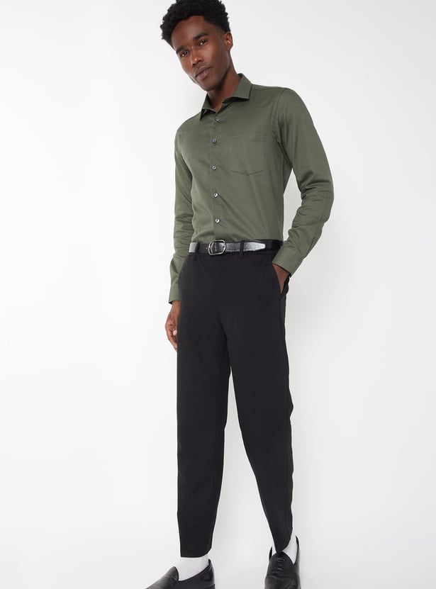 Men Solid Trousers