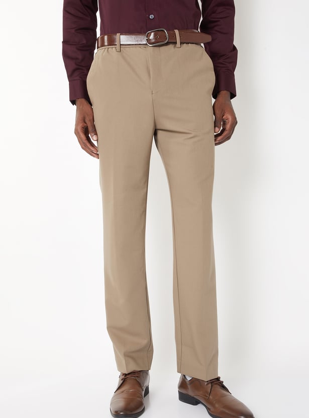 Men Solid Trousers