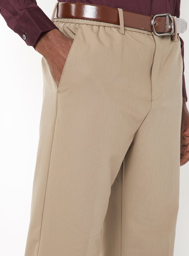 Men Solid Trousers
