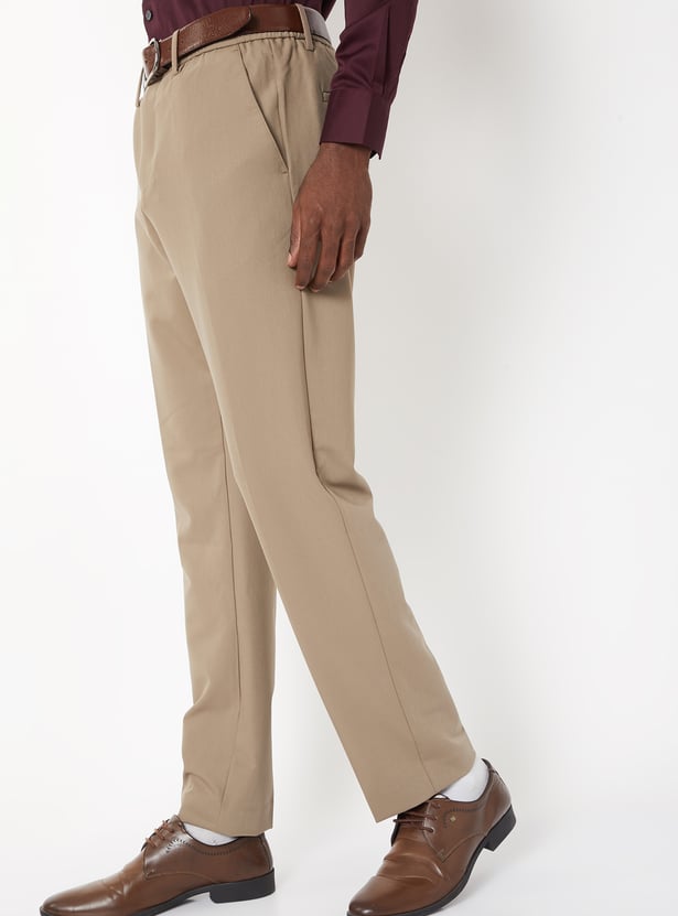 Men Solid Trousers