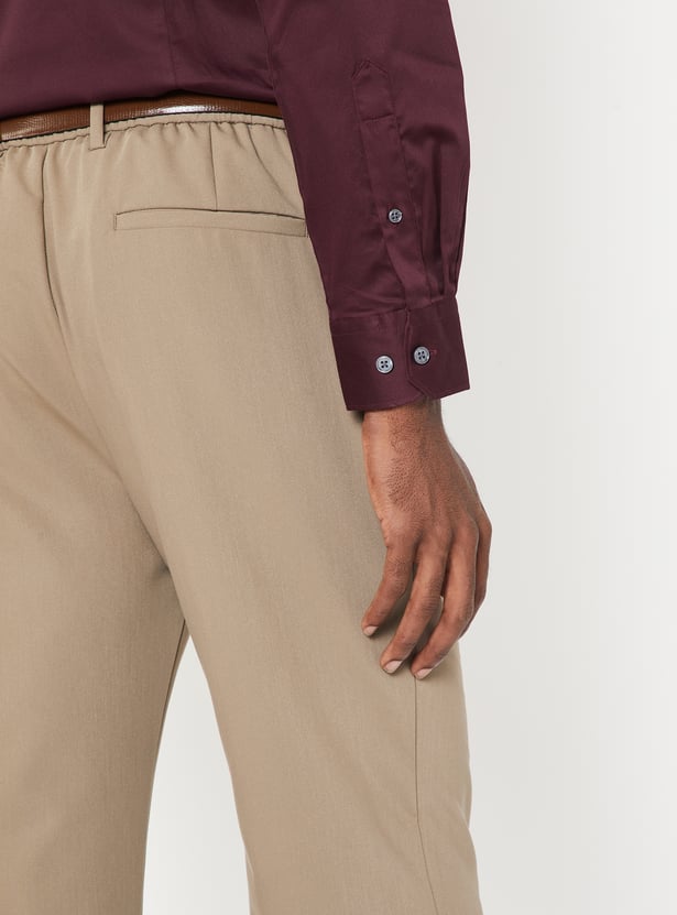 Men Solid Trousers