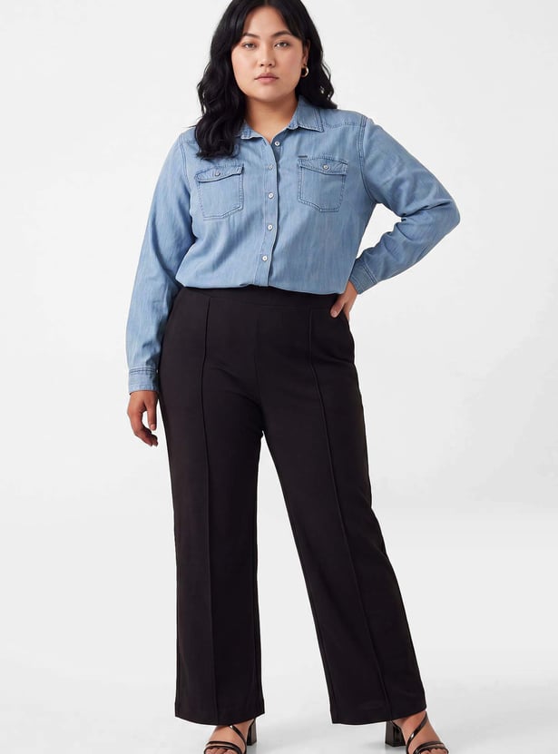 Women Regular Fit Denim Shirt