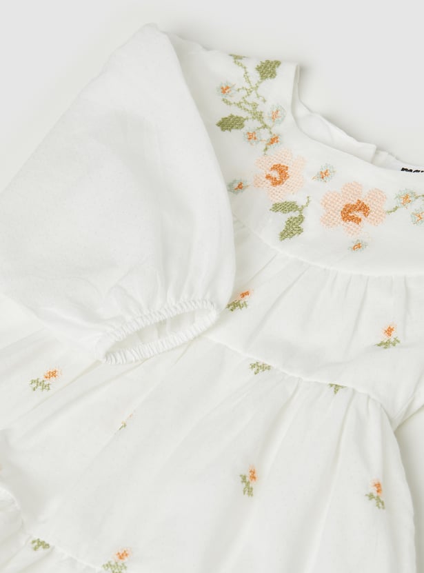 Girls Embroidered Dress