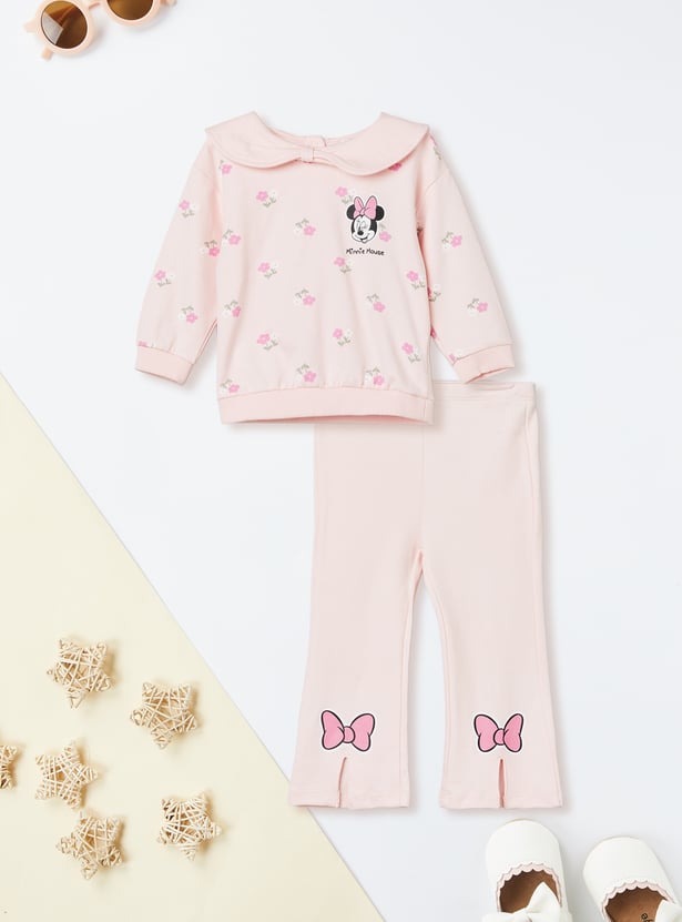 Girls Minnie Trousers Set