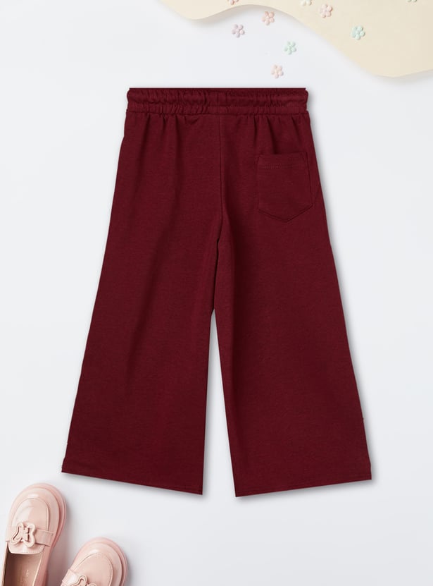 Girls Wide-Leg Track Pants