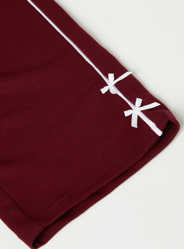 Girls Wide-Leg Track Pants