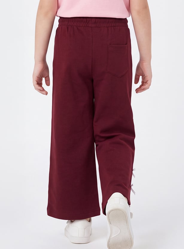 Girls Wide-Leg Track Pants