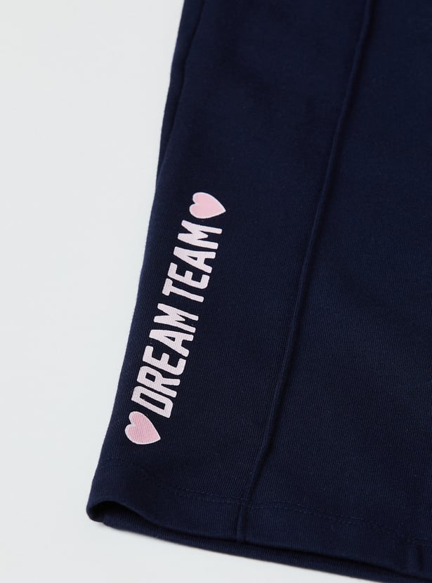 Girls Bunny Applique Joggers