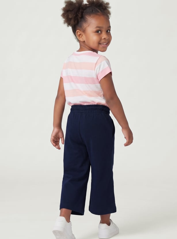 Girls Bunny Applique Joggers