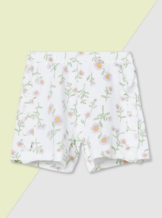 Girls Printed Shorts - Pack of 2