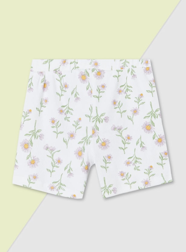 Girls Printed Shorts - Pack of 2