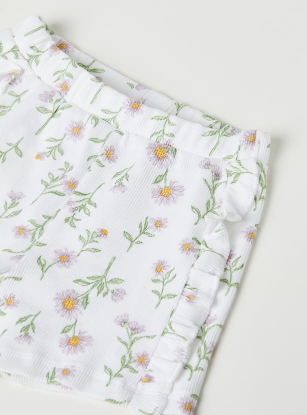 Girls Printed Shorts - Pack of 2