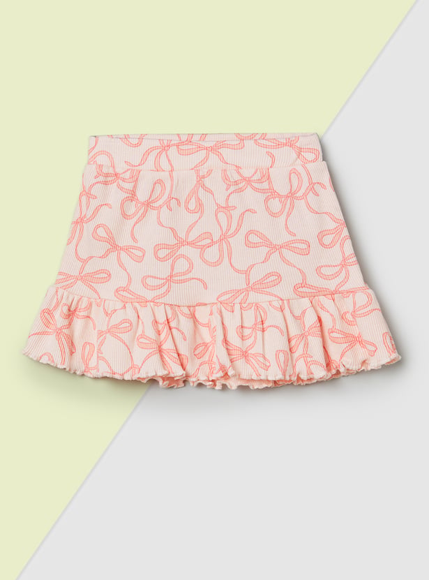 Girls Printed Skirt - Pack of 2