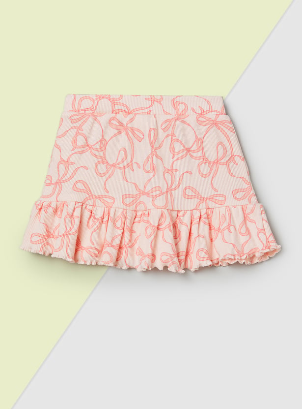 Girls Printed Skirt - Pack of 2