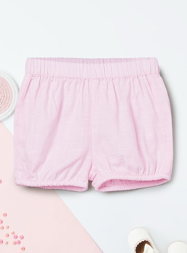 Girls Embroidered Shorts Set