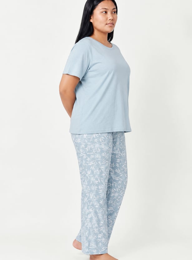 Women Printed PJ Set
