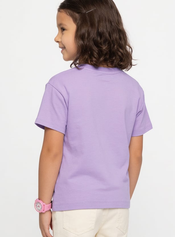 Girls Kuromi Print T-shirt