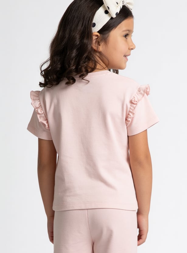 Girls Marie Character Print Trousers Set