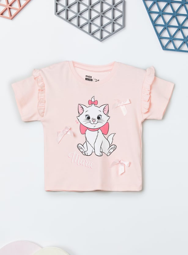 Girls Marie Character Print Trousers Set