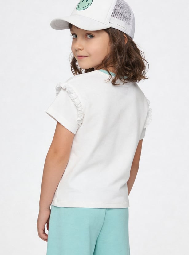 Girls Stitch Character Print Trousers Set
