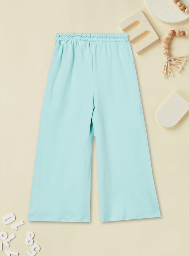 Girls Stitch Character Print Trousers Set