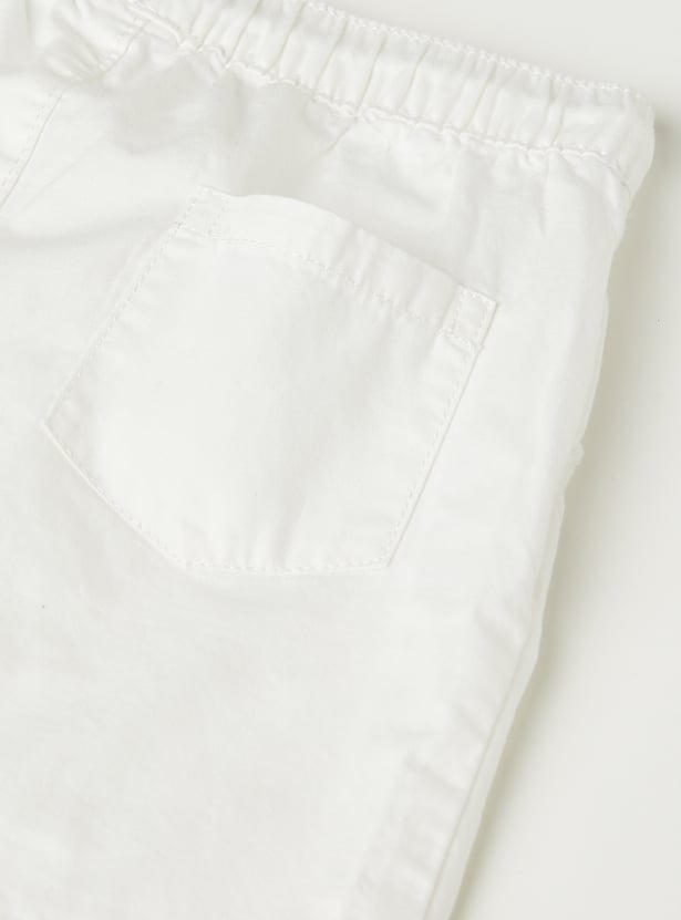 Boys Striped Shirt and Solid Shorts Set