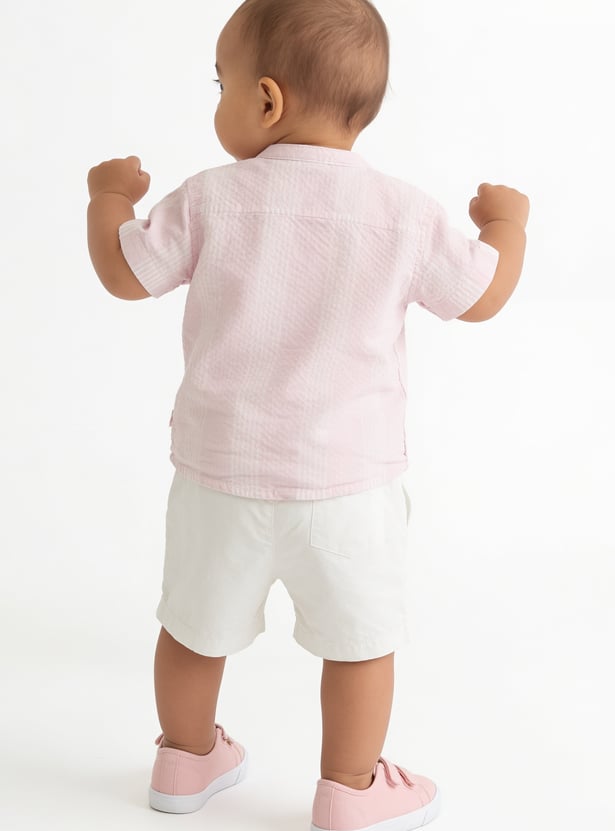 Boys Striped Shorts Set