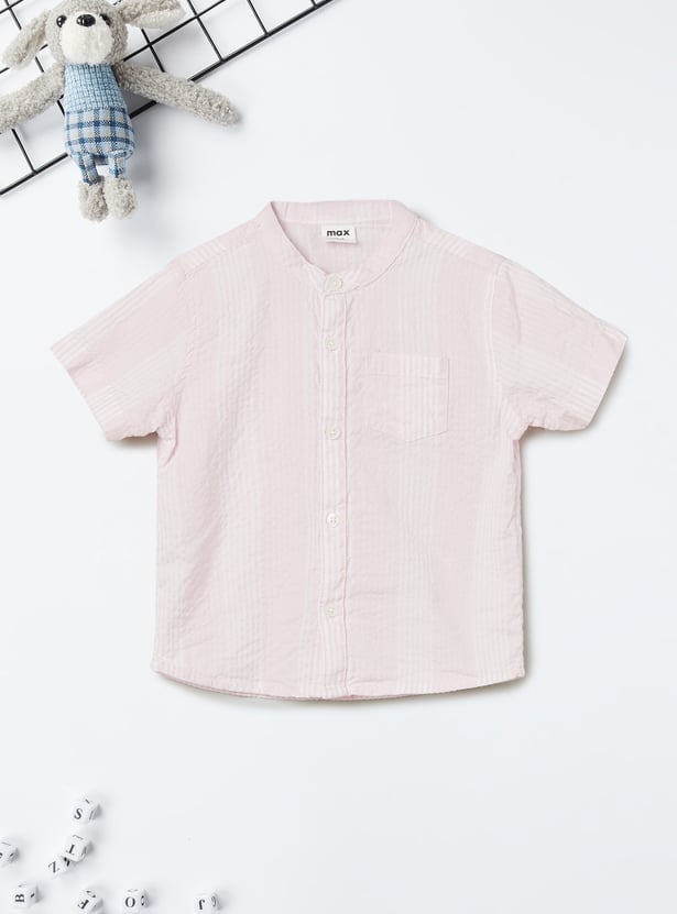 Boys Striped Shorts Set