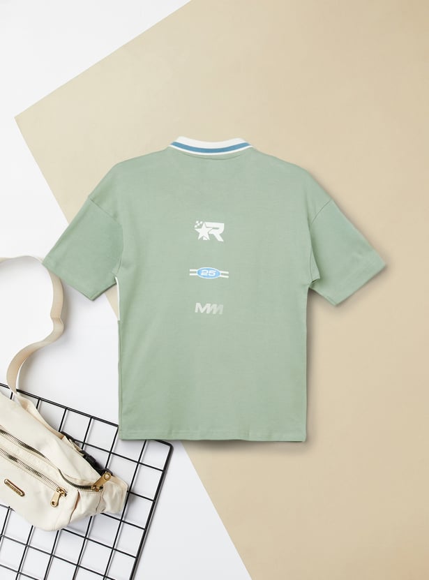 Boys Printed Polo T-shirt