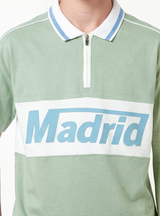 Boys Printed Polo T-shirt