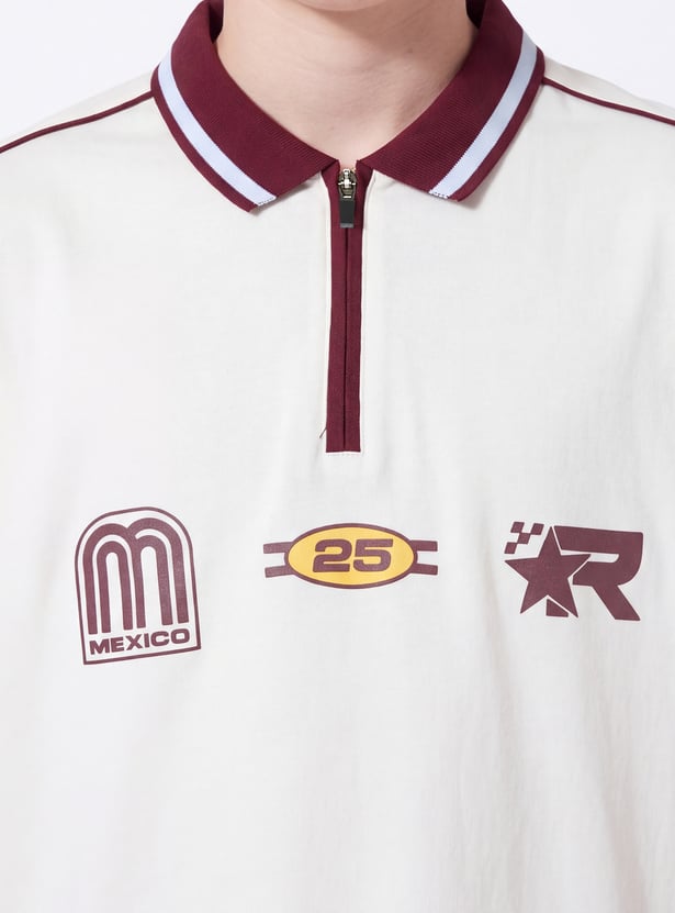Boys Printed Polo T-shirt