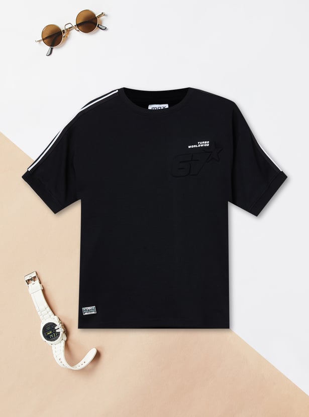Boys Boxy Solid T-shirt