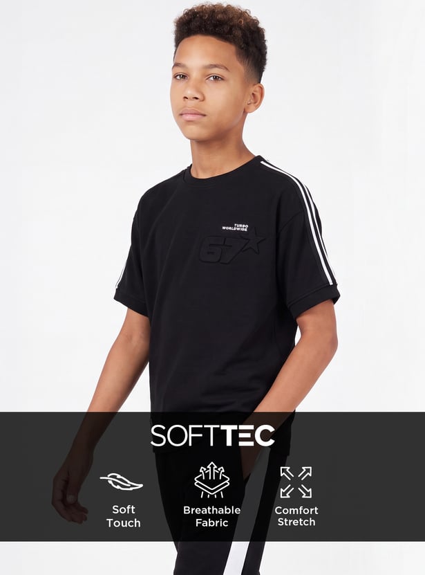 Boys Boxy Solid T-shirt