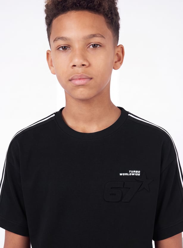 Boys Boxy Solid T-shirt