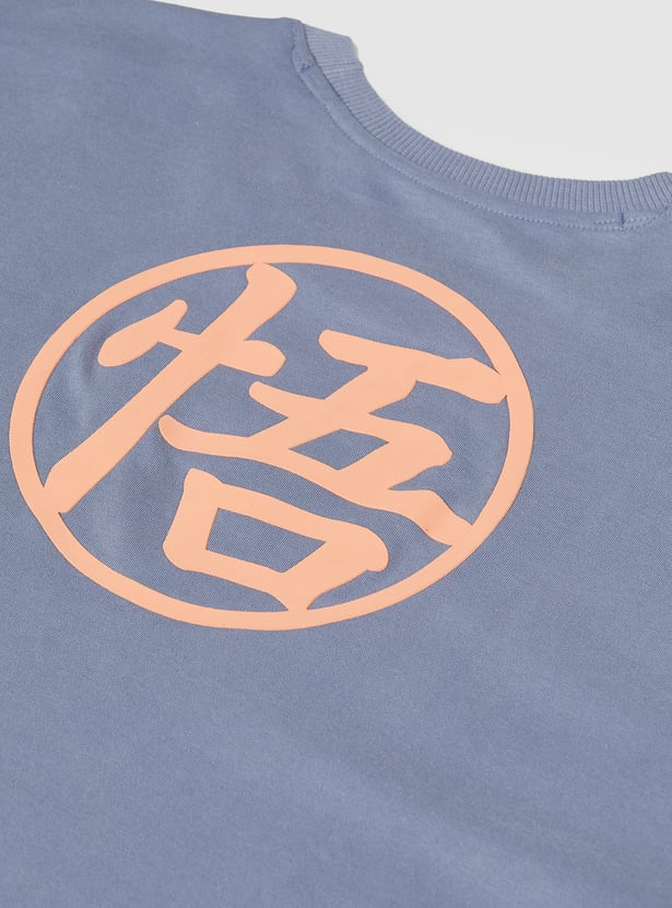 Boys Oversized Dragon Ball Z Printed T-shirt