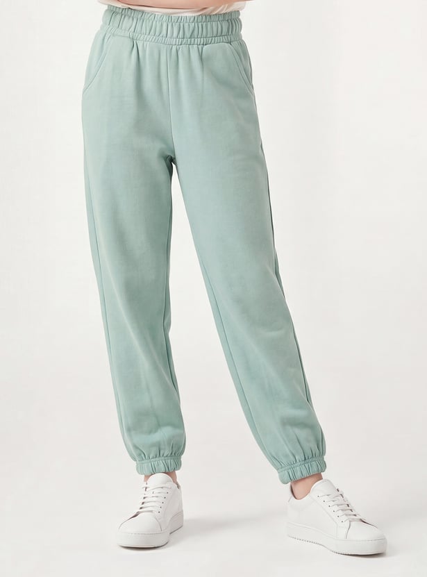 Girls Solid Joggers