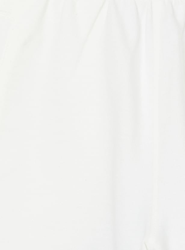 Girls Solid Shorts Set