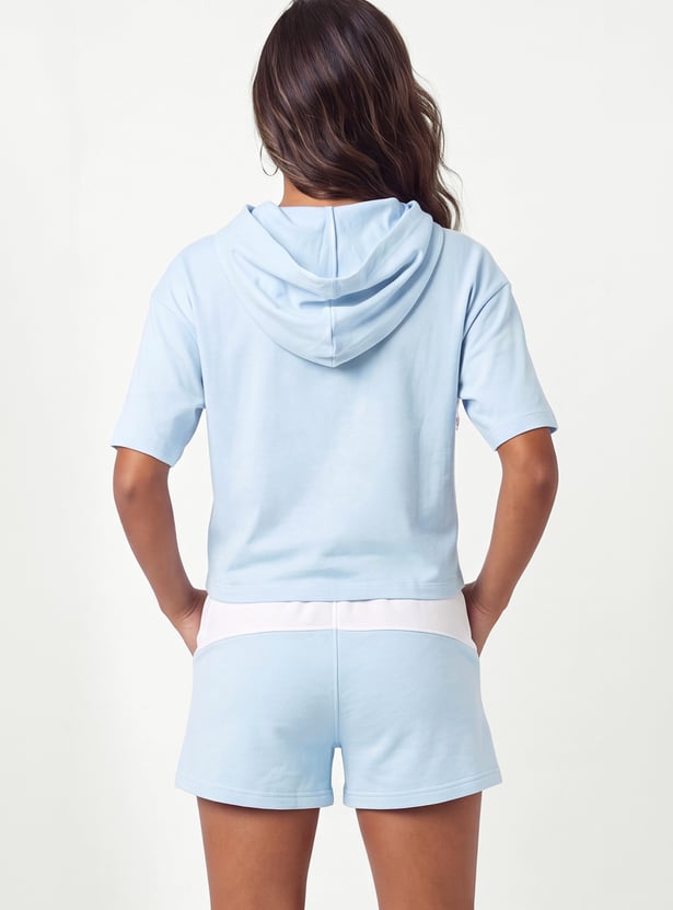 Girls Solid Shorts Set