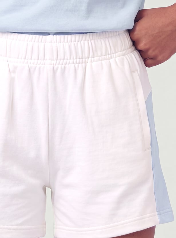 Girls Solid Shorts Set