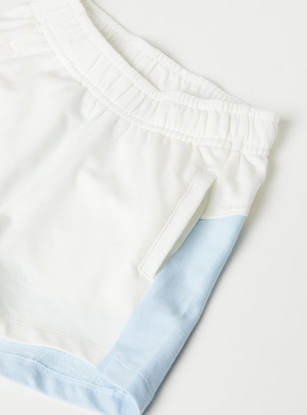Girls Solid Shorts Set