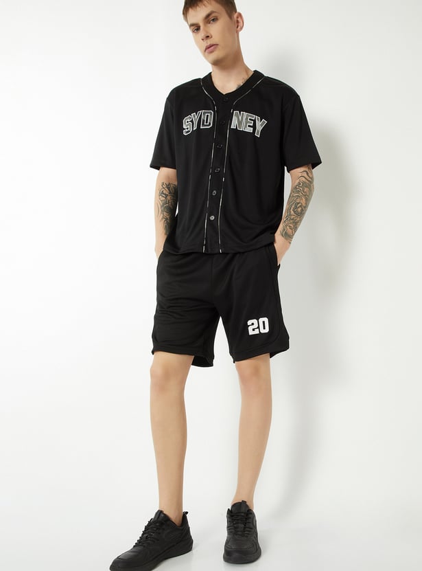 Men Solid Sports T-shirt